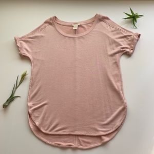Matty M dolman sleeve t shirt blush pink size S